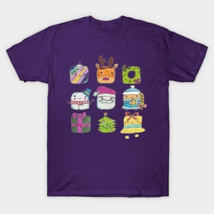 Cute Pack of New Year Symbols T-Shirt